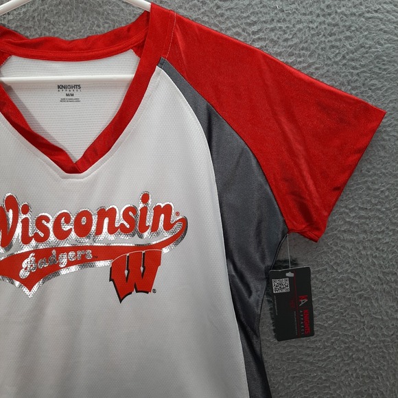 Wisconsin Badgers Shirt Womens Medium Multicolor NCAA College University Sports - Picture 11 of 11